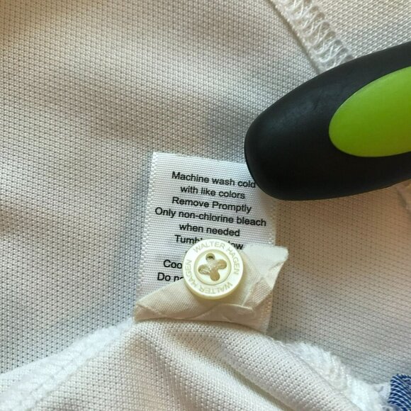 Walter Hagen 11 Majors Men's 3-Button Golf Polo Sz XXL Colorblock Blue and White - Picture 13 of 15